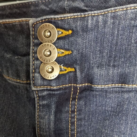 Torrid Size 22R Jegging Super Stretch Denim Women Blue Skinny Jeans Cotton Blend - Picture 5 of 13